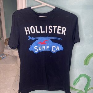 Vintage Hollister Navy Tee with Logo Women's